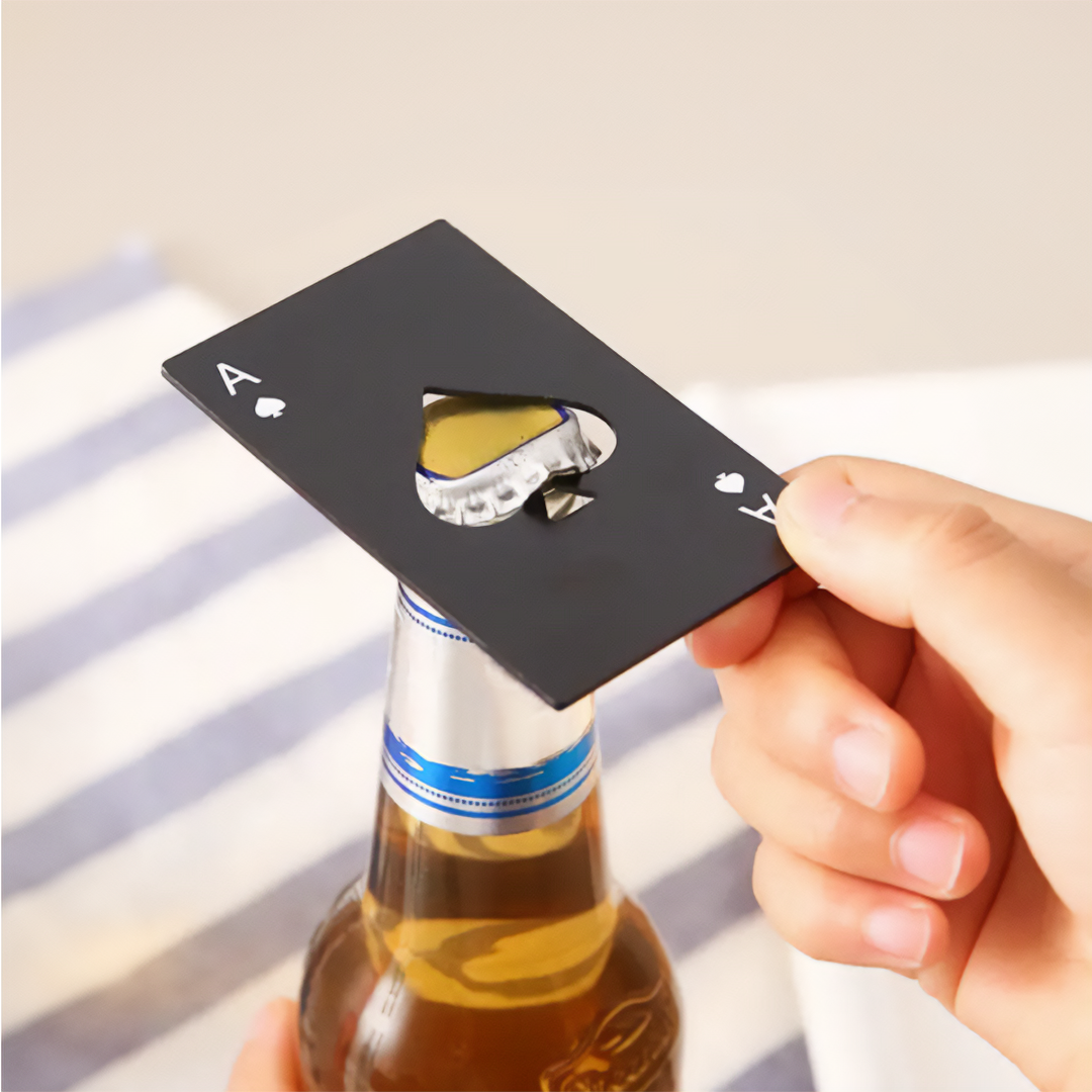 Flaschenöffner Karte