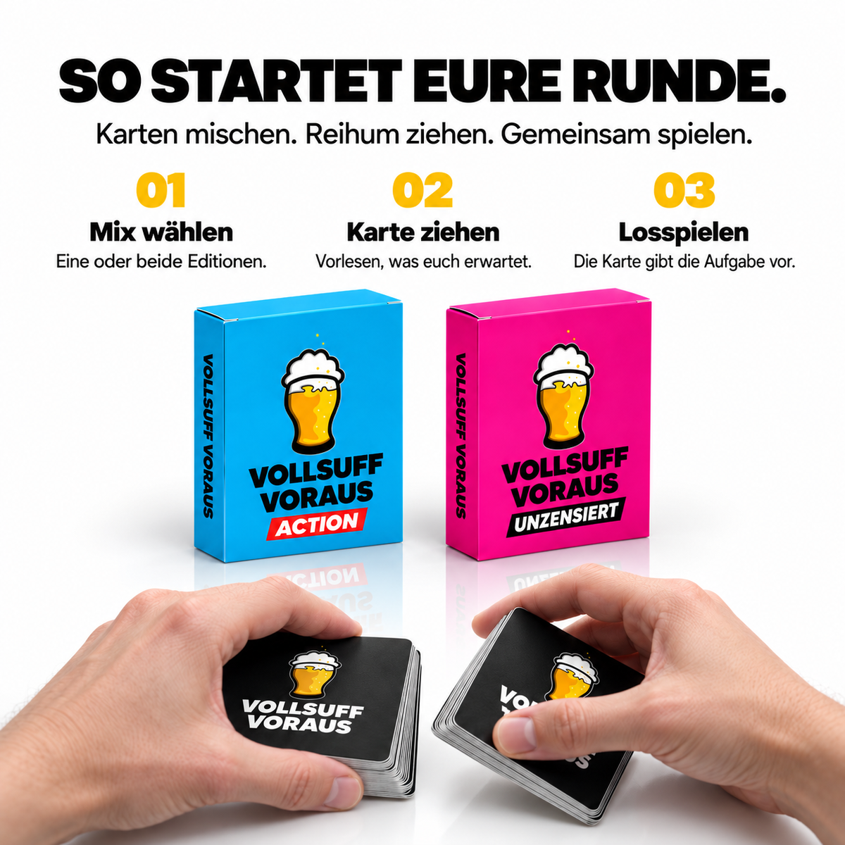 Vollsuff Voraus – Action & Unzensiert Duo