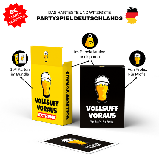 VOLLSUFF VORAUS – Das Lustigste Partyspiel-Set