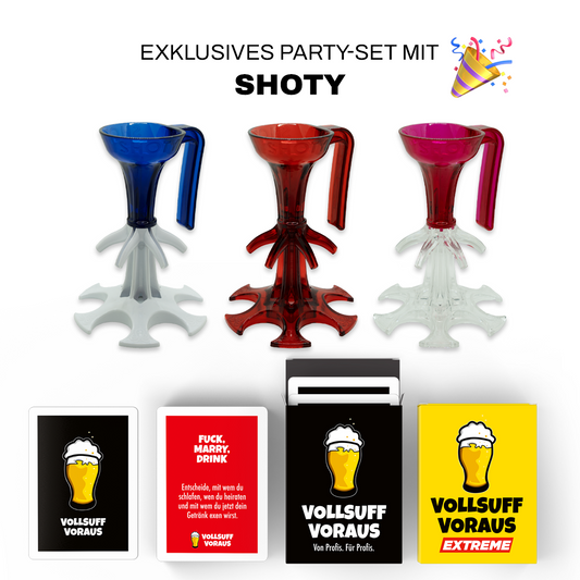 VOLLSUFF VORAUS – Party-Set mit SHOTY