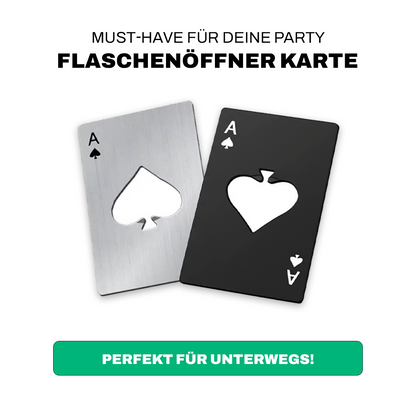 Flaschenöffner Karte